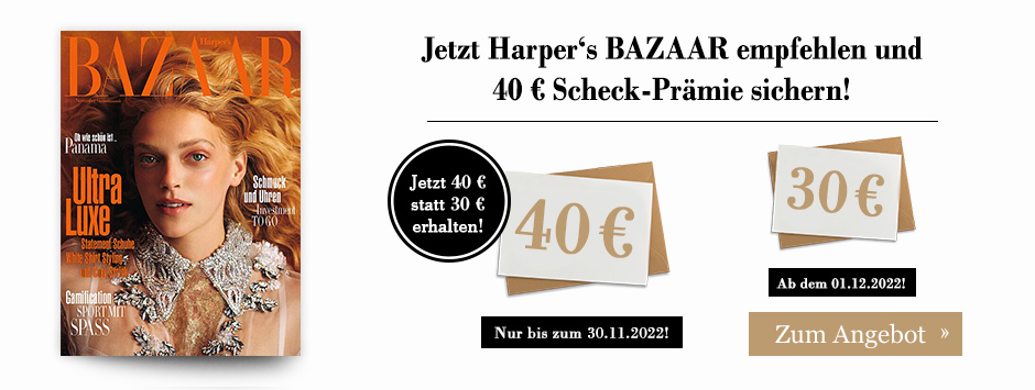 Harper's BAZAAR LWL + 40 € Scheck - Countdown 