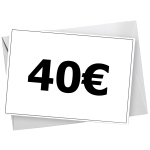 40 € Verrechnungsscheck 